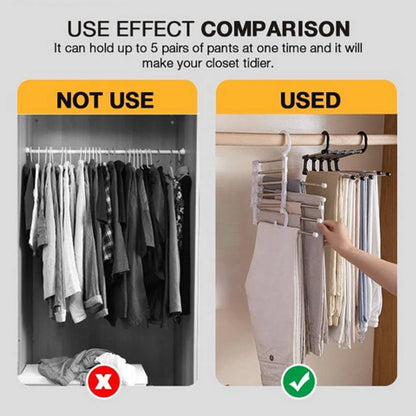 5-in-1 Space-Saving Pants Hanger