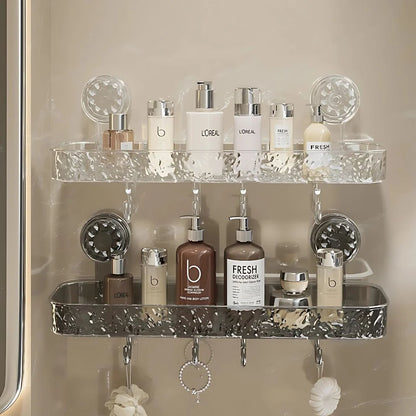 Non-Drill Bathroom Wall Shelf for Washroom