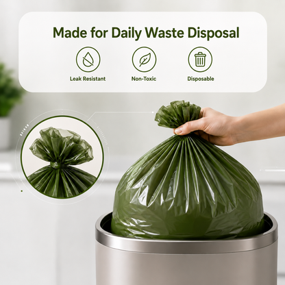 KitchenEase Garbage Bags | Home size 90 Bags - 30 X 3 Rolls | 19 X 21 inches | Black