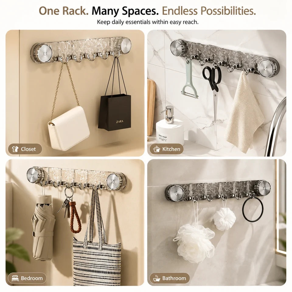 No-Drill Crystal Wall Mount Hook